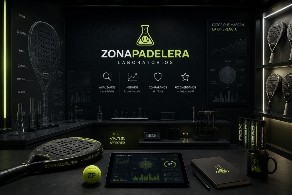 Laboratorio ZonaPadelera para el análisis de palas de pádel